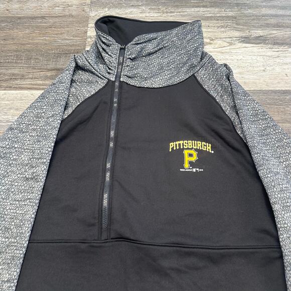 NEW Under Armour MLB Pittsburgh Pirates Women L Coldgear 1/2 Zip Pullover Jacket - Picture 2 of 9
